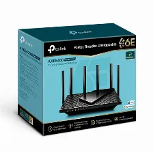 Ruteador Inalámbrico Tp-link Archer Archer Axe75 6 Ant., Wi-fi 6e (802.11ax), 5 Rj-45, 5400 Mbit/s, Negro