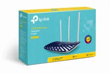 Ruteador Inalámbrico Tp-link Ac750 3 Ant., Wi-fi 5 (802.11ac), 4 Rj-45, 433 Mbit/s, Negro, Blanco