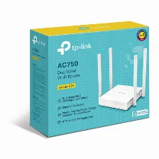 Ruteador Inalámbrico Tp-link Archer C24 4 Ant., Wi-fi 5 (802.11ac), 5 Rj-45, 433 Mbit/s, Blanco