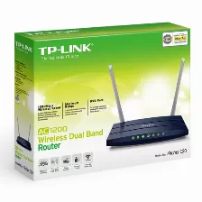 Ruteador Inalámbrico Tp-link Archer C50 2 Ant., Wi-fi 5 (802.11ac), 4 Rj-45, 867 Mbit/s, Negro