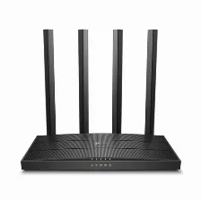 Router Inalambrico Tp-link Archer C6 Ac1200, Gigabit, 10/100/1000 Mbps, Doble Banda, 5ghz, 2.4ghz, 4 Antenas Externas, Version 3.20, 4xlan, Open Box
