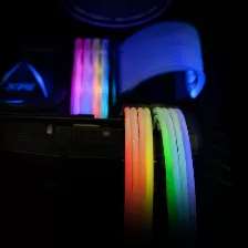 Cable Xpg Para Gpu 8 Pines (6+2) Argb, Dos Alargadores Incluidos, Fibra Optica Ultradensa