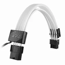 Cable Xpg Para Gpu 8 Pines (6+2) Argb, Dos Alargadores Incluidos, Fibra Optica Ultradensa Open Box Nuevo