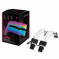 Cable Xpg Para Gpu 8 Pines (6+2) Argb, Dos Alargadores Incluidos, Fibra Optica Ultradensa Open Box Nuevo