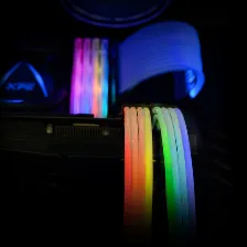 Cable Xpg Para Gpu 8 Pines (6+2) Argb, Dos Alargadores Incluidos, Fibra Optica Ultradensa Open Box Nuevo