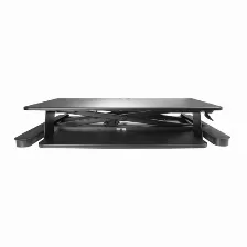 Estaciones De Trabajo Startech.com Ajustes De Altura Si, Bandeja Del Teclado Si, Soportadas 2 Pantallas, Altura Máx. 56 Cm, Color Negro