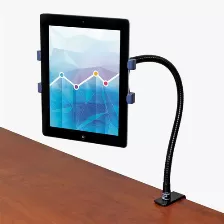 Soporte Con Cuello De Cisne Para Tablet De 7 A 11 Pulgadas, Mordaza Para Mesa De Escritorio Con Rotación 360