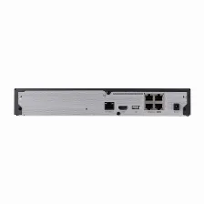 Nvr Hanwha Arn-410s 4 Canales, Hdd Max. 6 Tb, Negro
