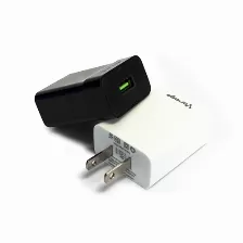 Cargador Usb Vorago Au-302-bk, Carga Rapida 3.0, 1 Puerto Usb Inteligente 1.5a/2.0a/3.0a, Negro