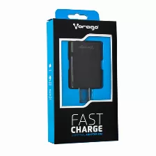 Cargador Usb Vorago Au-302-bk, Carga Rapida 3.0, 1 Puerto Usb Inteligente 1.5a/2.0a/3.0a, Negro
