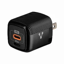 Cargador Vorago Au-355-bk 110-240 V, Teléfono Móvil, Interior, 2usb-c, Carga Rápida, 30 W, Blanco