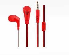 Audífonos Vorago Ep-103 Intra Auditivo, Alámbrico, 3.5 Mm, Rojo