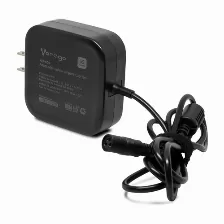 Cargador Para Laptop Universal Vorago Au-405, 65w, 4 Puntas Intercambiables, Cable 1.2mts, Negro