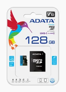Memoria Micro Sdxc Adata Premier V10, 128gb, Uhs-i, Class 10, Adaptador Sd No Dev Amz