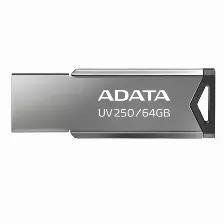 Memoria Usb Adata Uv250, 64gb, Usb 2.0, Plata