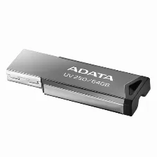 Memoria Usb Adata Uv250, 64gb, Usb 2.0, Plata