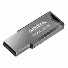 Memoria Usb Adata Uv250, 64gb, Usb 2.0, Plata
