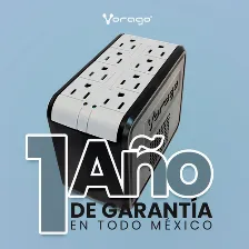 Regulador De Voltaje Vorago Avr-200, 650w, 1400va, 8 Contactos