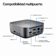 Docking Station Hp 8k Ultra Hd, Thunderbolt 4, Hdmi 1, Usb A 2
