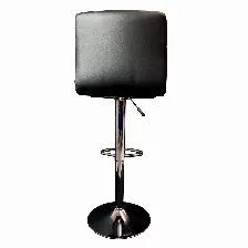 Bancos De Barra Modamob Modelo Dusk, Asiento De Vinipiel Con Respaldo, Base Giratoria, Piston De Altura, 2 Piezas, Color Negro Ligero Rasguno En Tapiz