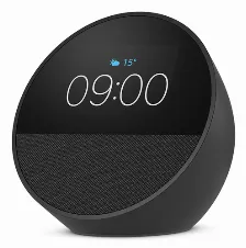 Asistente Virtual Amazon Echo Spot Alexa, Inalámbrico, Wifi, Bt, Negro