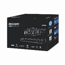 Kit De Vigilancia Epcom Cctv, Dvr 4 Canales, 4 Camaras Con Microfono, 5mp, Ip67, Con Accesorios