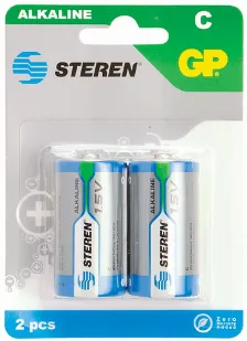 Batería Steren Bat-c2 Alcalino, 1.5 V, Azul, Verde, Gris