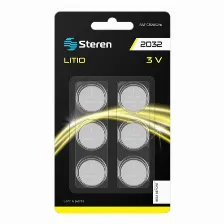Batería Steren Bat-cr2032/6 Litio, 3 V