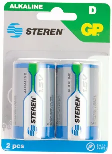 Batería Steren Bat-d2 Alcalino, 1.5 V, Azul, Verde, Gris