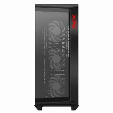 Gabinete Gaming Xpg Battlecruiser Ii, Cristal Templado, Ventiladores 4x 120mm, Color Negro