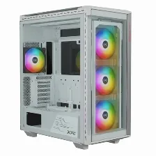 Gabinete Gamer Xpg Battlecruiser Ii, Super Mid-tower, Cristal Templado, 4x Ventiladores 120mm, Blanco