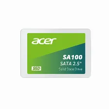 Ssd Acer Sa100 120gb, 2.5 Pulgadas, Serial Ata Iii 6 Gbit/s, Lectura 560 Mb/s, Escritura 500 Mb/s