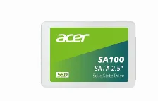 Ssd Acer Sa100 240gb, 2.5 Pulgadas, Sata Iii 6.0 Gb/s, Lectura 560 Mb/s, Escritura 500 Mb/s