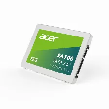 Ssd Acer Sa100 480gb, 2.5 Pulgadas, Serial Ata Iii 6 Gbit/s, Lectura 560 Mb/s, Escritura 500 Mb/s