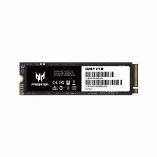 Ssd Predator Gm7 1tb, M.2, Nvme, Pci Express 4.0 Lectura 7200 Mb/s, Escritura 6300 Mb/s