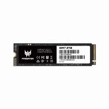 Ssd Acer, Predator, 2tb, Pci Express 4.0, M.2, 7200mb/s, 6300 Mb/s, Negro