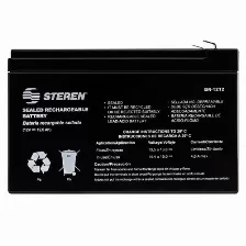 Bateria Steren Br-1212 Sealed Lead Acid (vrla), 12 V, 12000 Mah, Negro