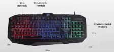 Teclado Gaming Balam Rush Gunfire, Usb 1.8m, Retroiluminacion, 111 Teclas, 13 Teclas Mutimedia, Br-929639