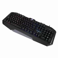 Teclado Gaming Balam Rush Gunfire, Usb 1.8m, Retroiluminacion, 111 Teclas, 13 Teclas Mutimedia, Br-929639