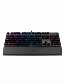 Teclado Balam Rush Br-932691 Alámbrico, Usb, Interruptor De Llave Optomecánica, Led Rgb, Negro
