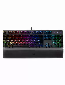Teclado Balam Rush Br-932691 Alámbrico, Usb, Interruptor De Llave Optomecánica, Led Rgb, Negro