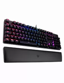 Teclado Balam Rush Br-932691 Alámbrico, Usb, Interruptor De Llave Optomecánica, Led Rgb, Negro