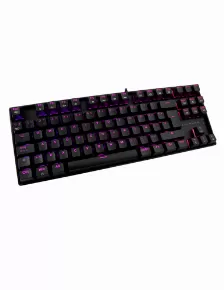 Teclado Mecanico Gaming Balam Rush Dominate Gk560, Rgb, Switch Azul, Retroiluminado, Usb 1.7m, 88 Teclas Programables, Aluminio, Br-932707