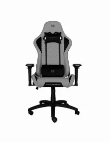 Silla Gamer Balam Rush Br-932844 Asiento Acolchado, Reposa-brazos Si, Peso Máximo 150 Kg, Color Negro, Gris