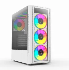 Gabinete Balam Rush Dragonfly Ii Crystal Gm745, Atx/micro-atx/mini-itx, Usb,4x Ventiladores, Blanco Open Box