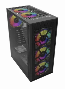 Gabinete Balam Rush Dragonfly Mesh Gm740 Midi Tower, Negro