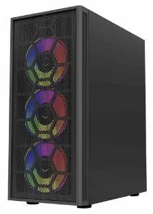 Gabinete Balam Rush Dragonfly Mesh Gm740 Midi Tower, Negro