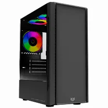 Gabinete Balam Rush Nyx Gi730, Mini-tower, Micro-atx/mini-itx, Usb 2.0/3.0, Sin Fuente, 3 Ventiladores Instalados, Negro
