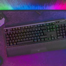 Teclado Balam Rush Br-936781 Conexion Usb, Led Rgb, Color Negro, Cable De 1.8 M