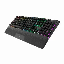 Teclado Balam Rush Br-936781 Conexion Usb, Led Rgb, Color Negro, Cable De 1.8 M